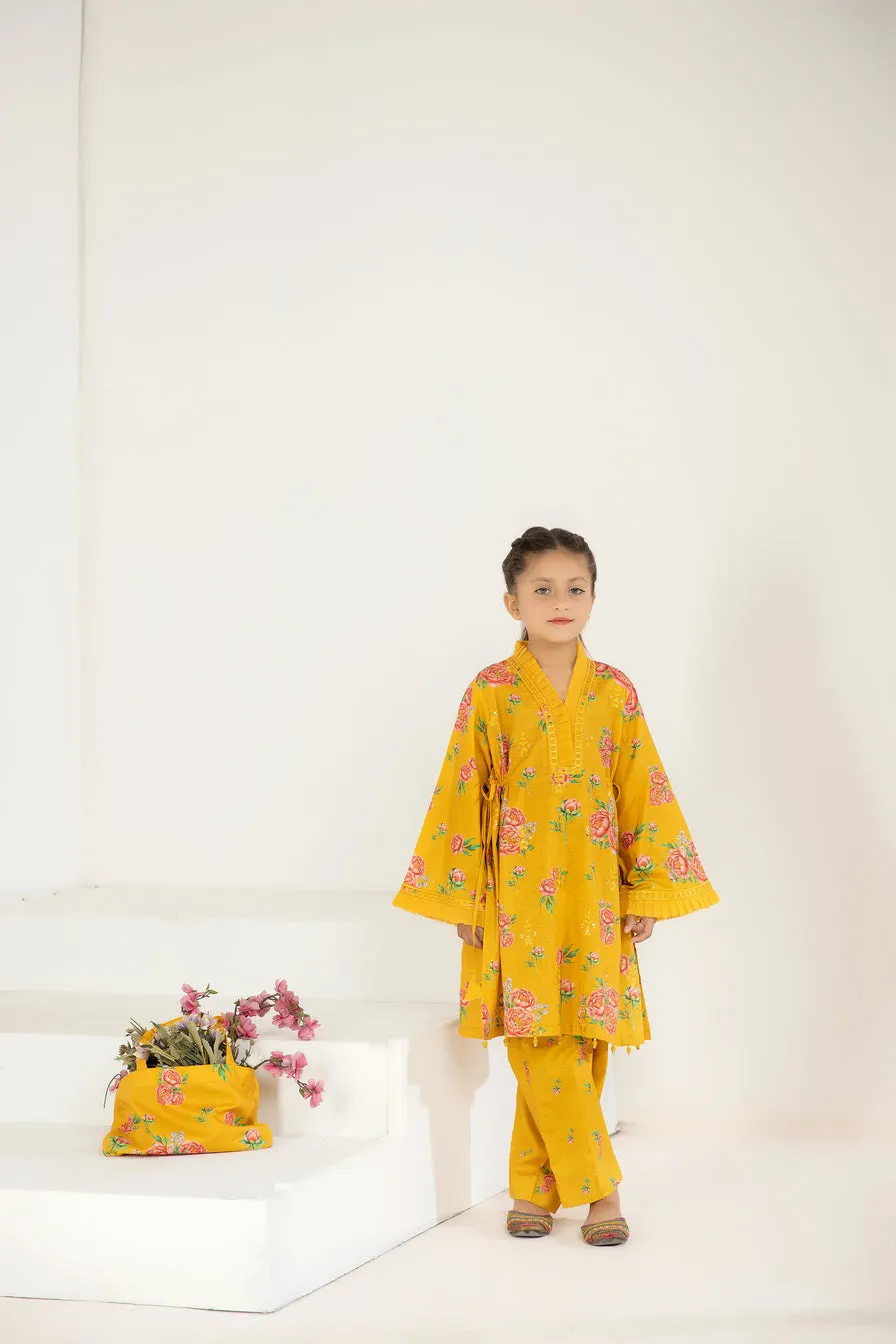 2PC COTTON GIRLS PEPLUM BY MONA BG04