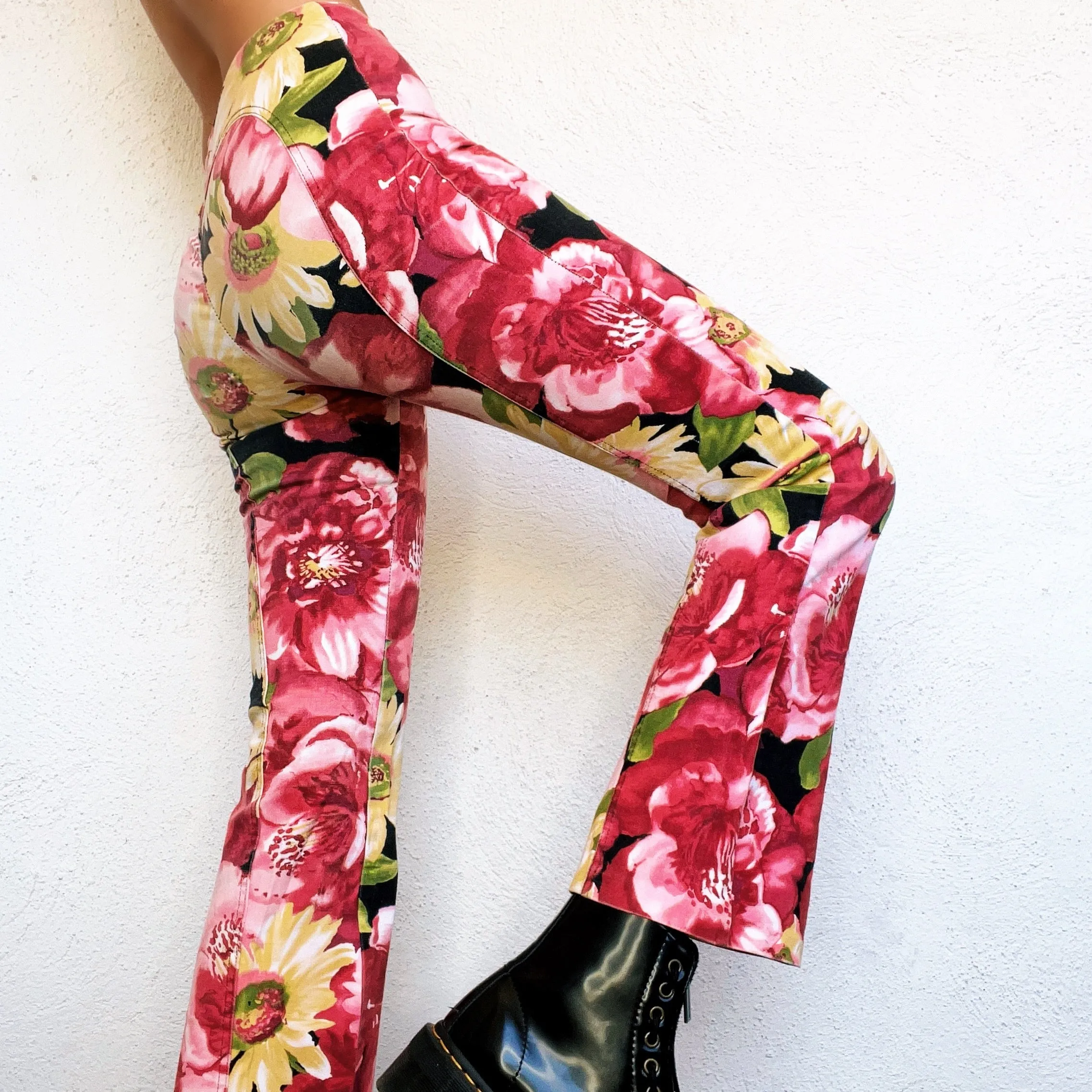 90s Funky Floral Pants