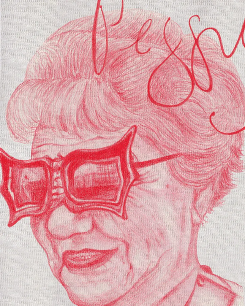 A Drawing of Peggy Guggenheim Heavyweight Tee
