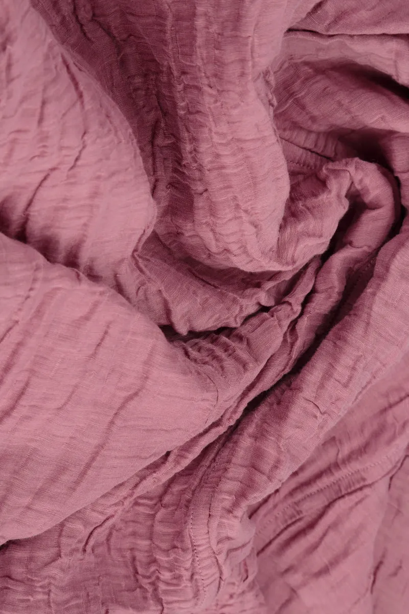 Balloon Crinkled Mauve Taupe Silk Jacket