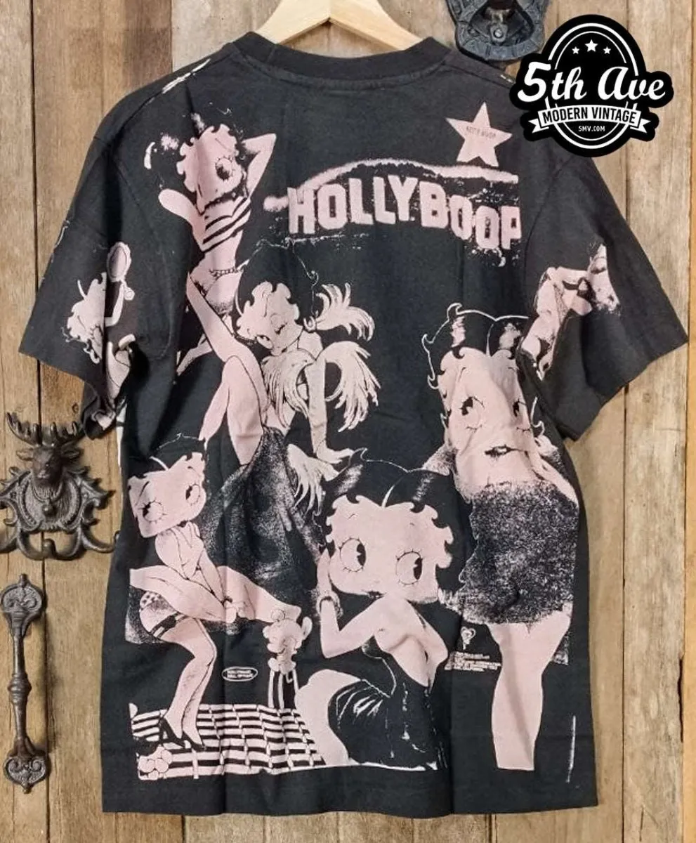 Betty Boop Holly Boop - AOP all over print New Vintage Animation T shirt