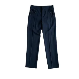 Black Wool Pants - S