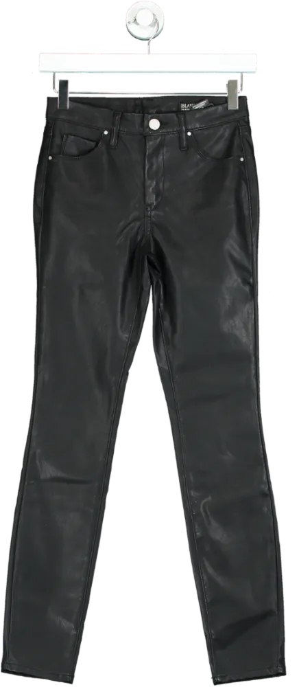 BLANKNYC Black The Bond Faux Leather Skinny Pants Size W25