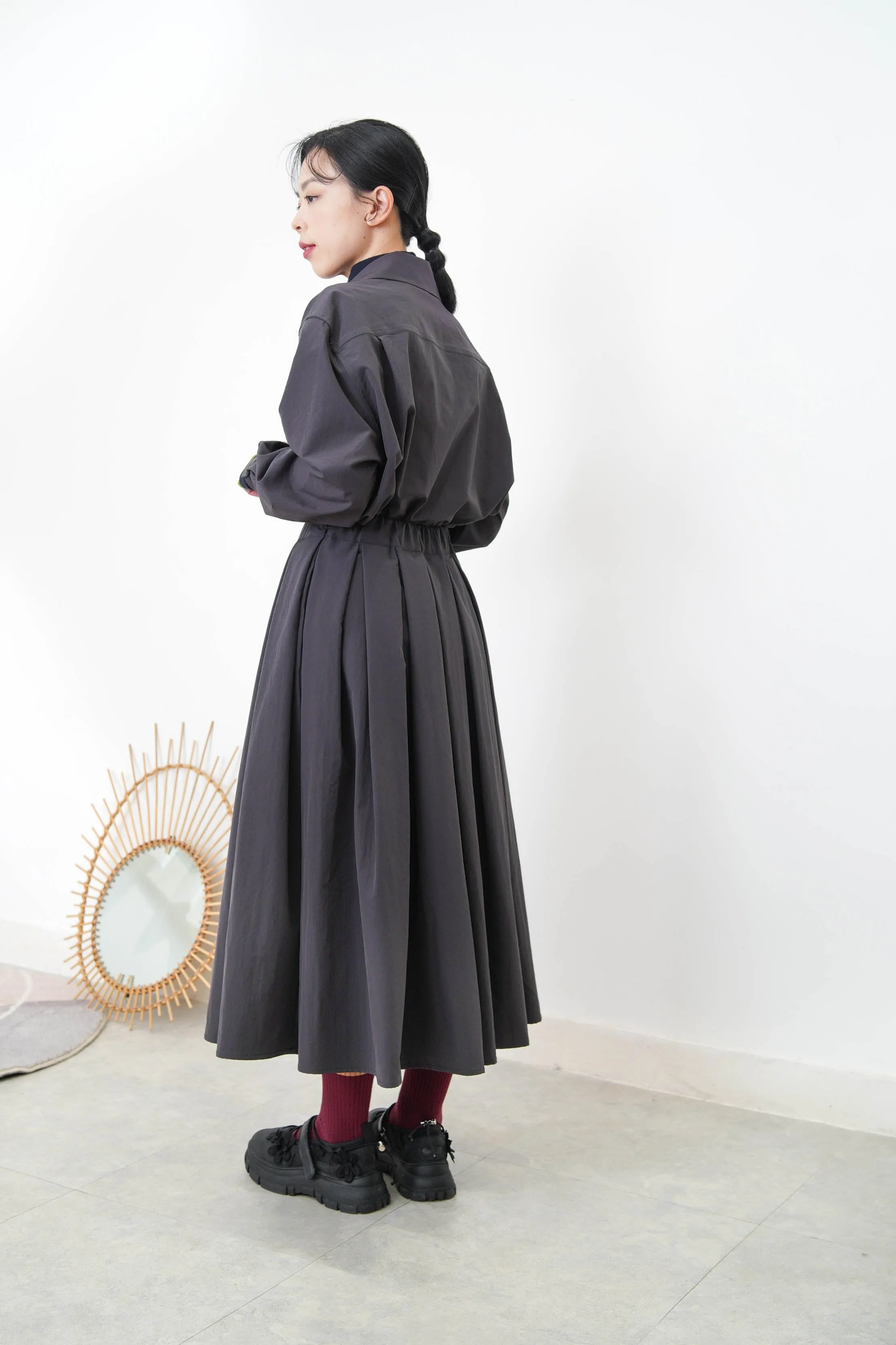 Charcoal oversized shirt