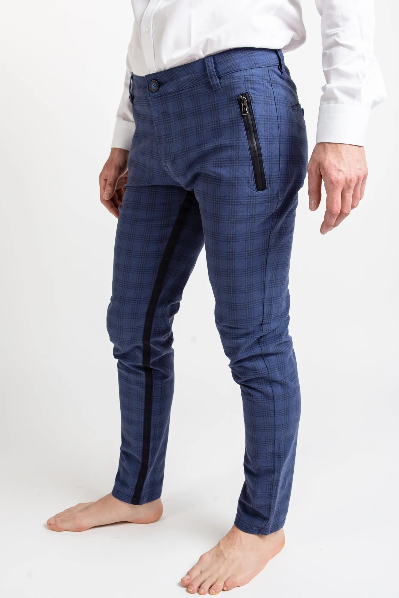 Checkered P1024 - Navy