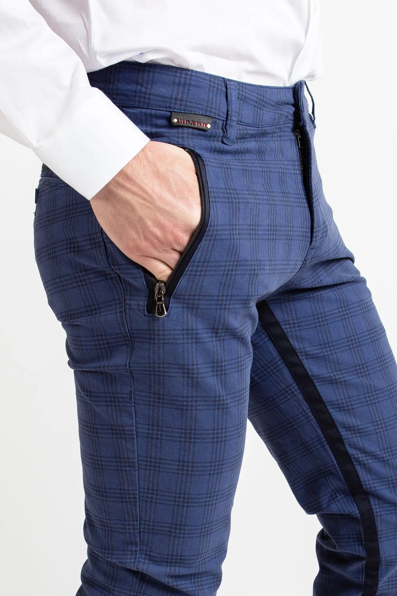 Checkered P1024 - Navy