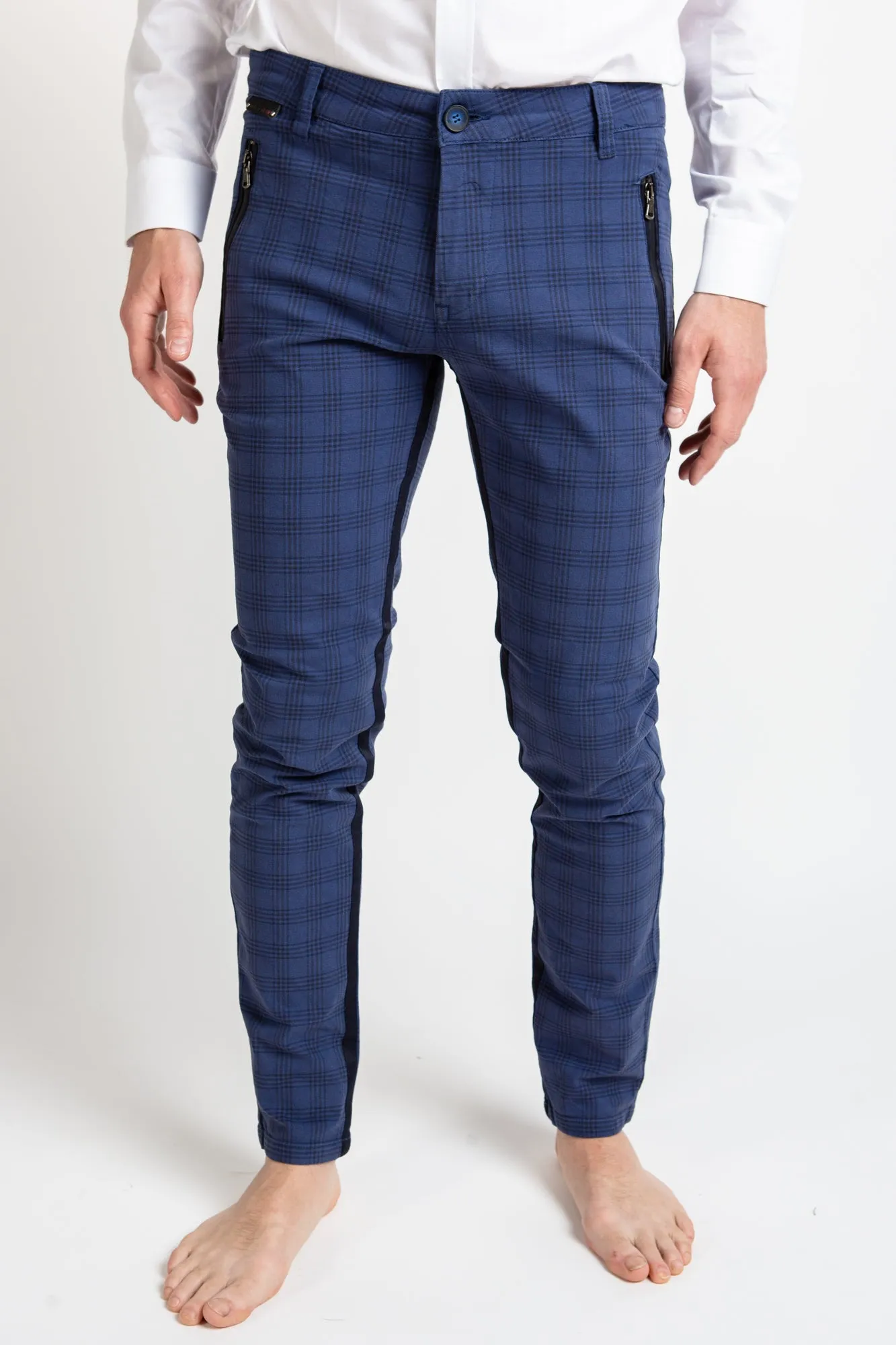 Checkered P1024 - Navy