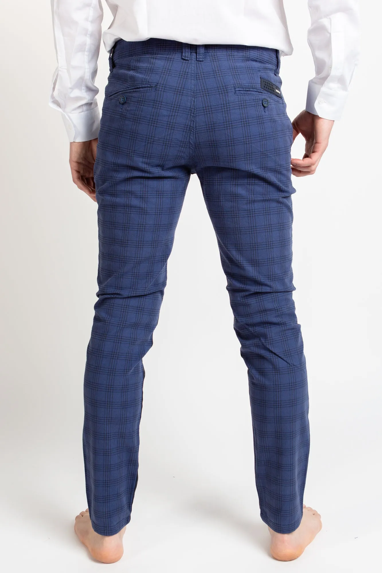 Checkered P1024 - Navy