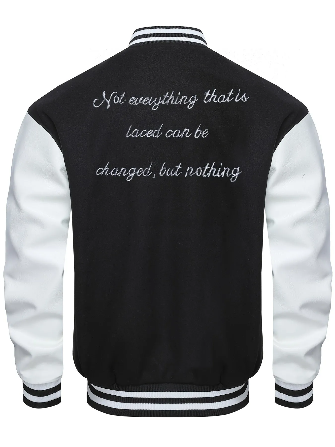 Chic Men's Varsity Jacket | Athletic Baseball Collar Coat