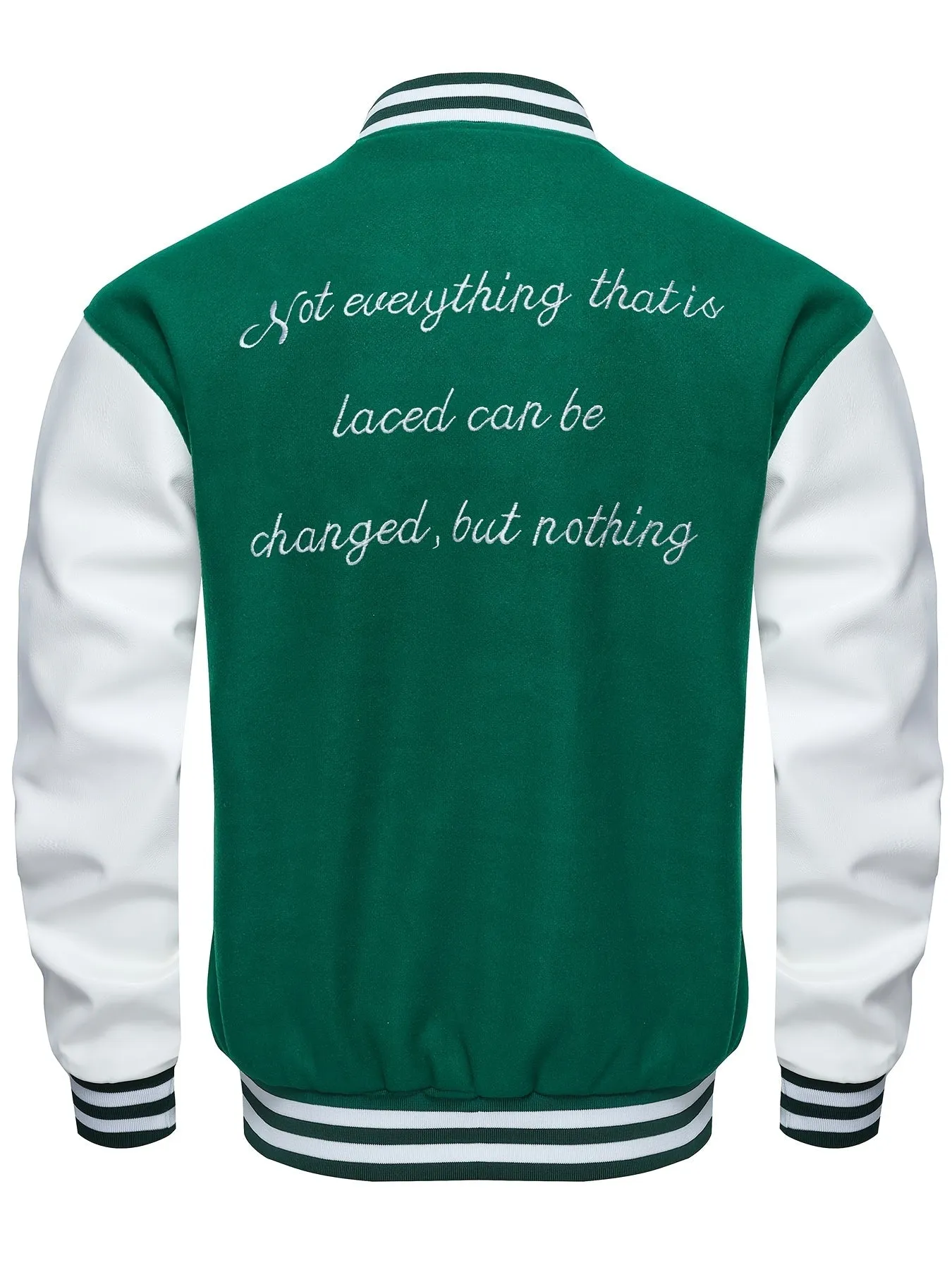 Chic Men's Varsity Jacket | Athletic Baseball Collar Coat