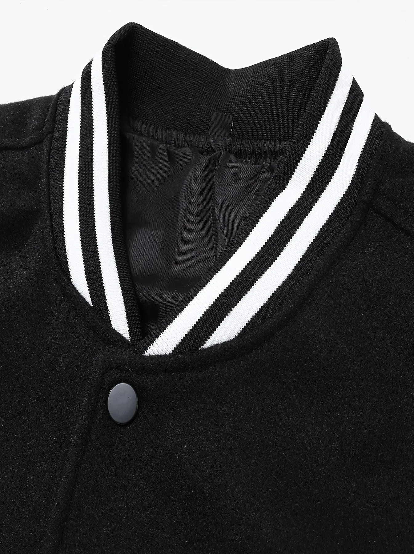 Chic Men's Varsity Jacket | Athletic Baseball Collar Coat