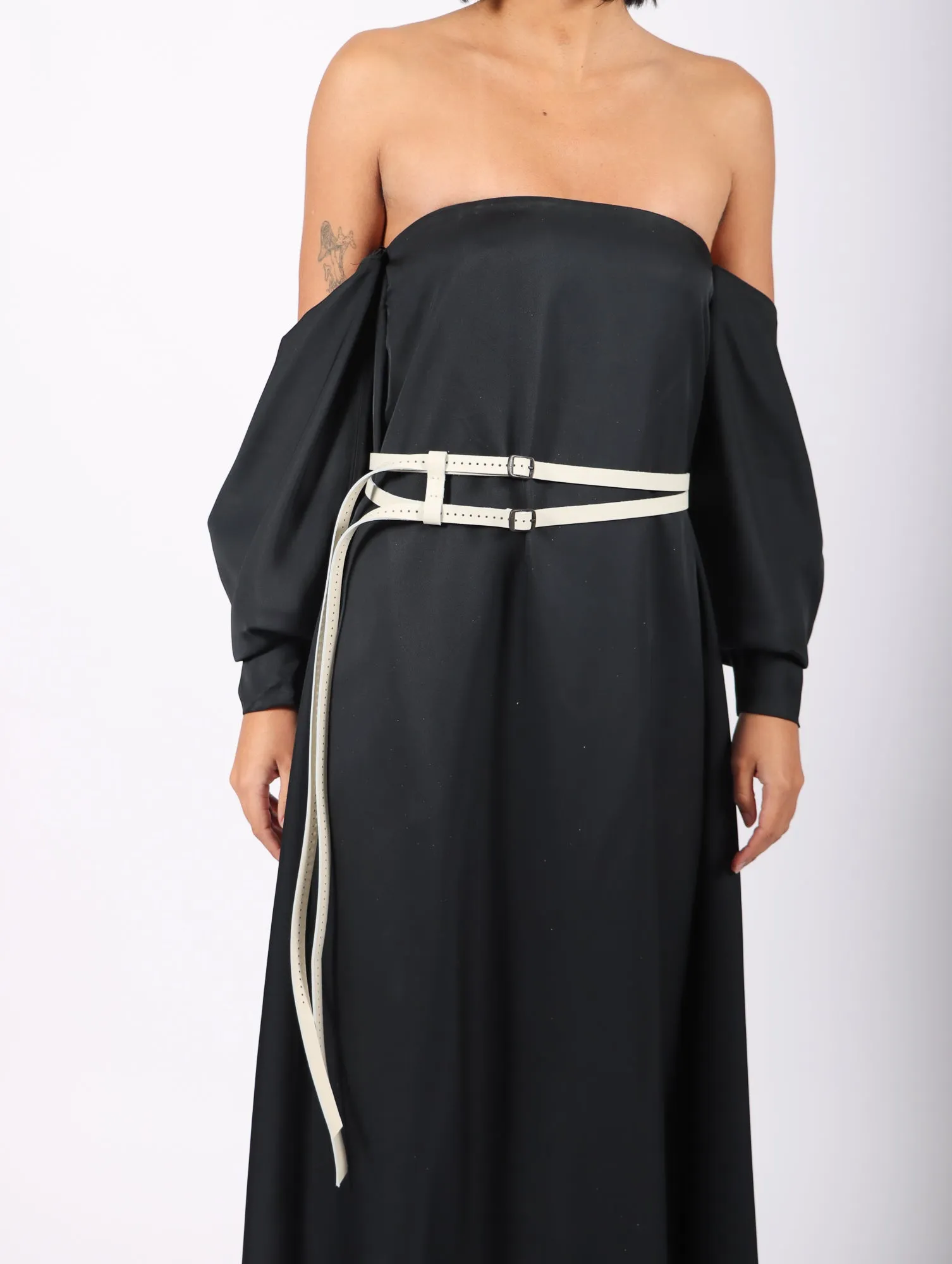 D Belt in White by Aumorfia