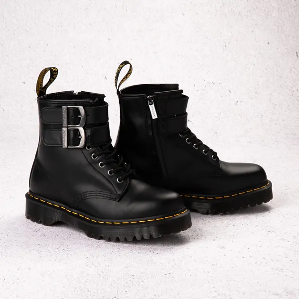 Dr. Martens Women's 1460 Bex 8 Eye Buckle Boots Black