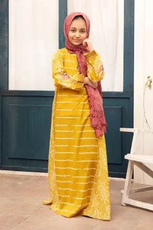 DS21-06 Digital Lawn Stitched Fustaan   1PC