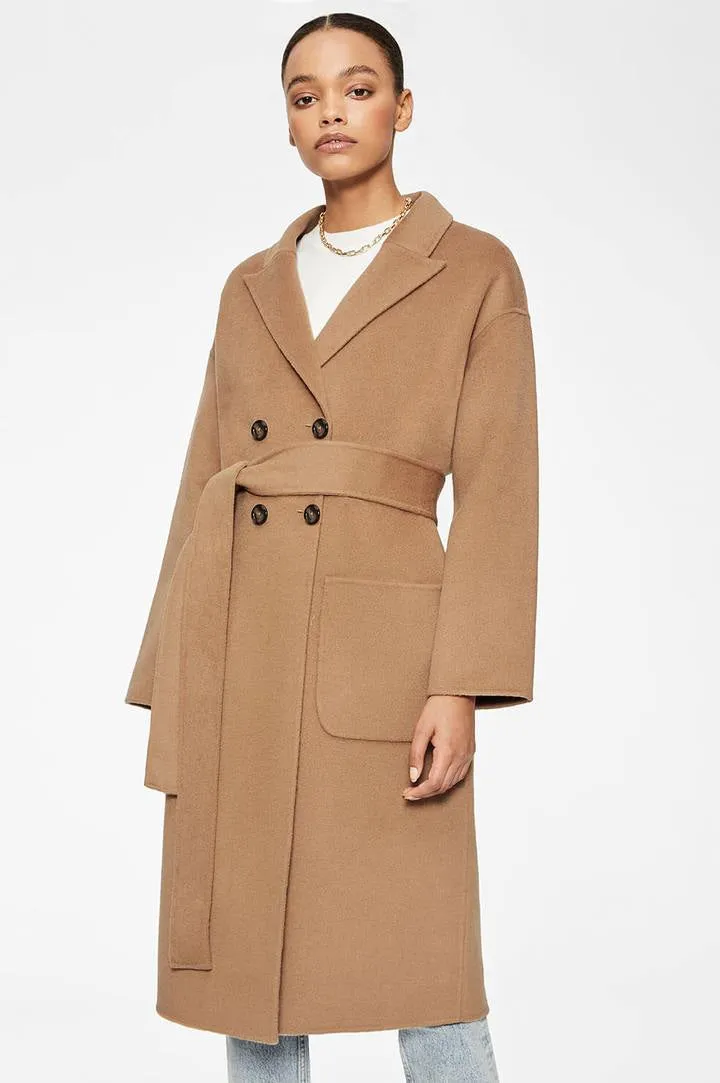 Dylan Coat Camel Cashmere Blend