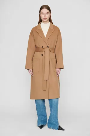 Dylan Coat Camel Cashmere Blend