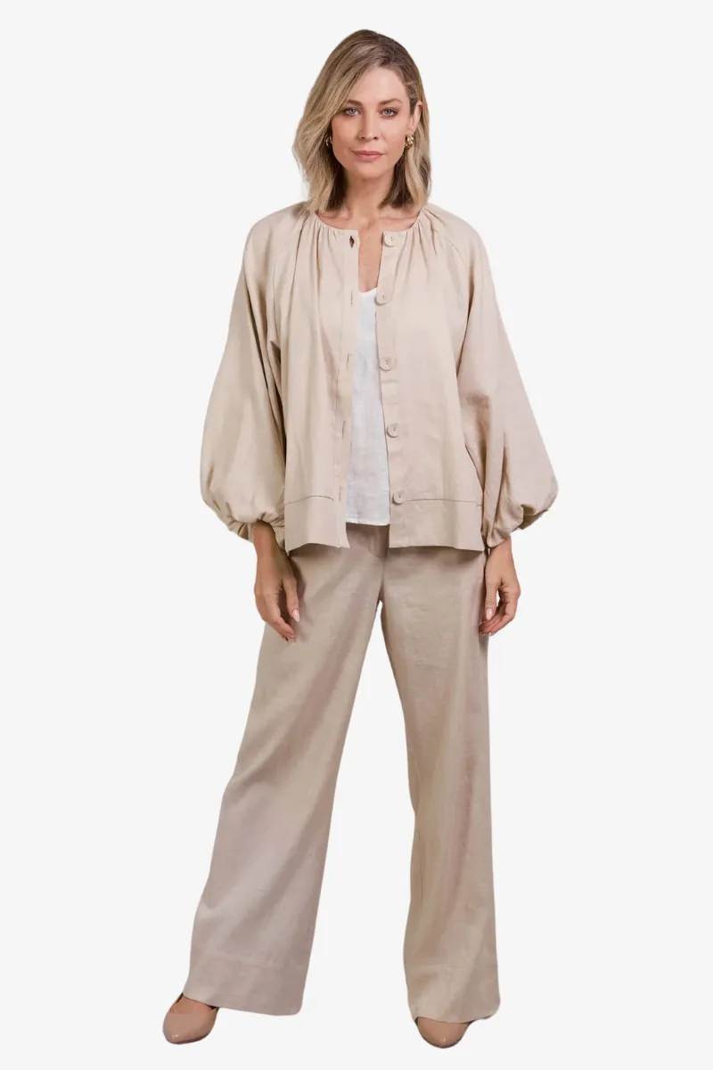 Eb & Ive - Laax Button Blouse - Ecru