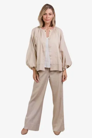 Eb & Ive - Laax Button Blouse - Ecru
