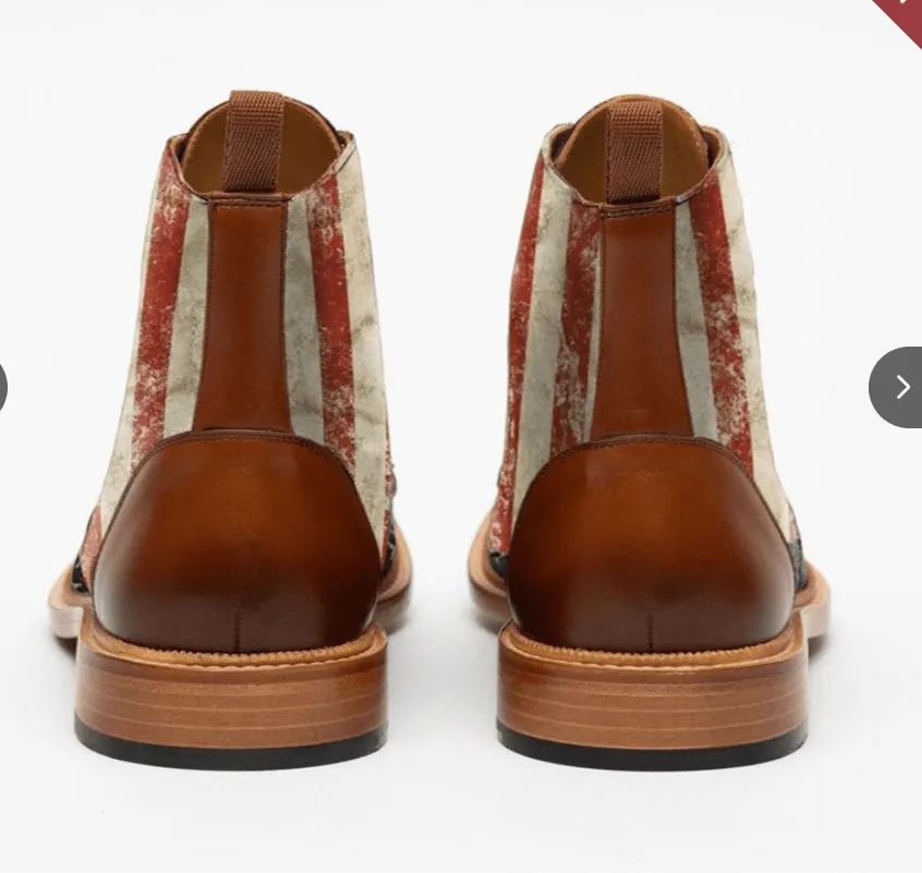 Flat Bottom Martin Boots British Style Retro Short Men's Boots