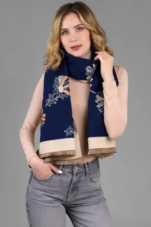 Floral Daisy Reversible Scarf