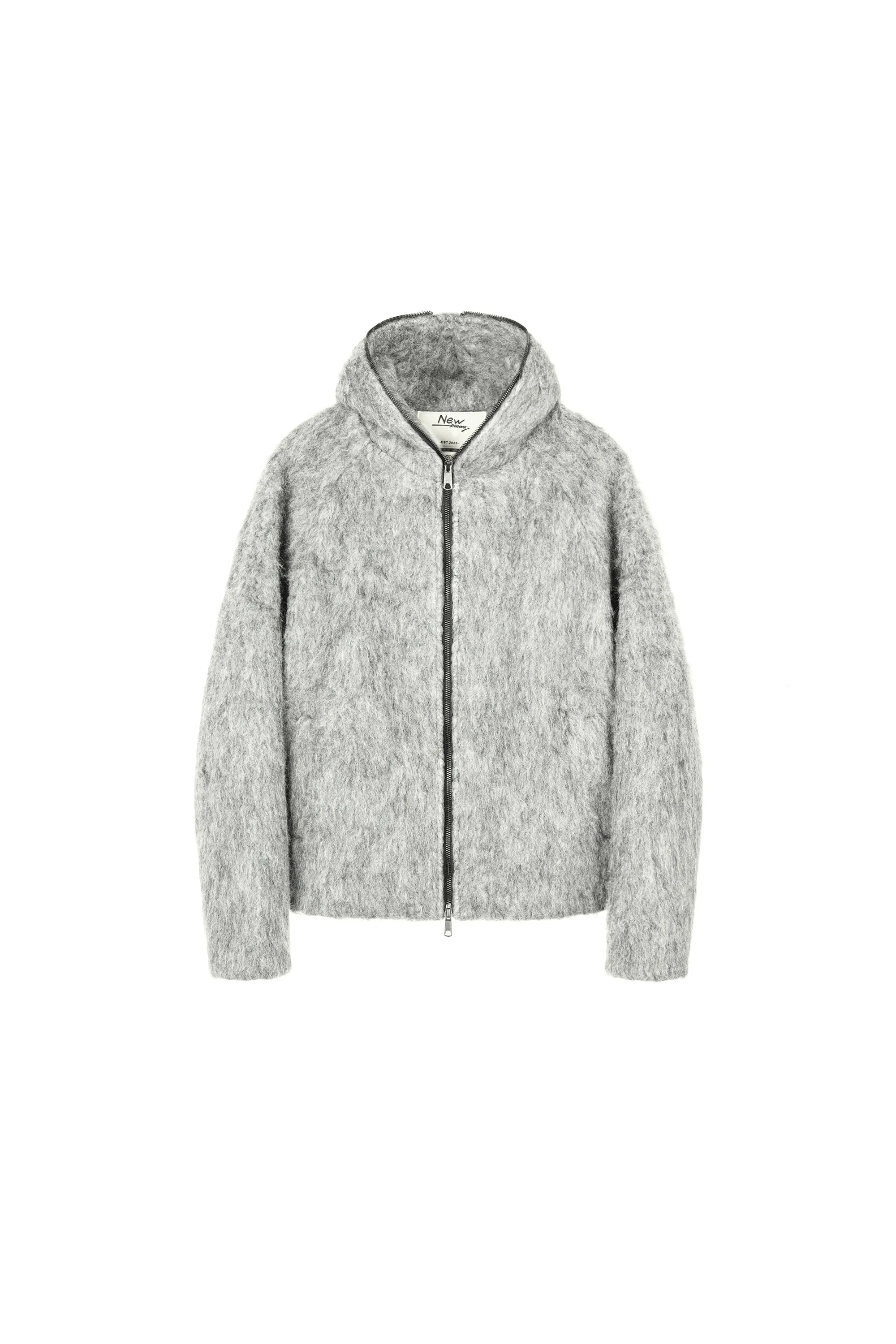 Fuzzy Hooded Jacket