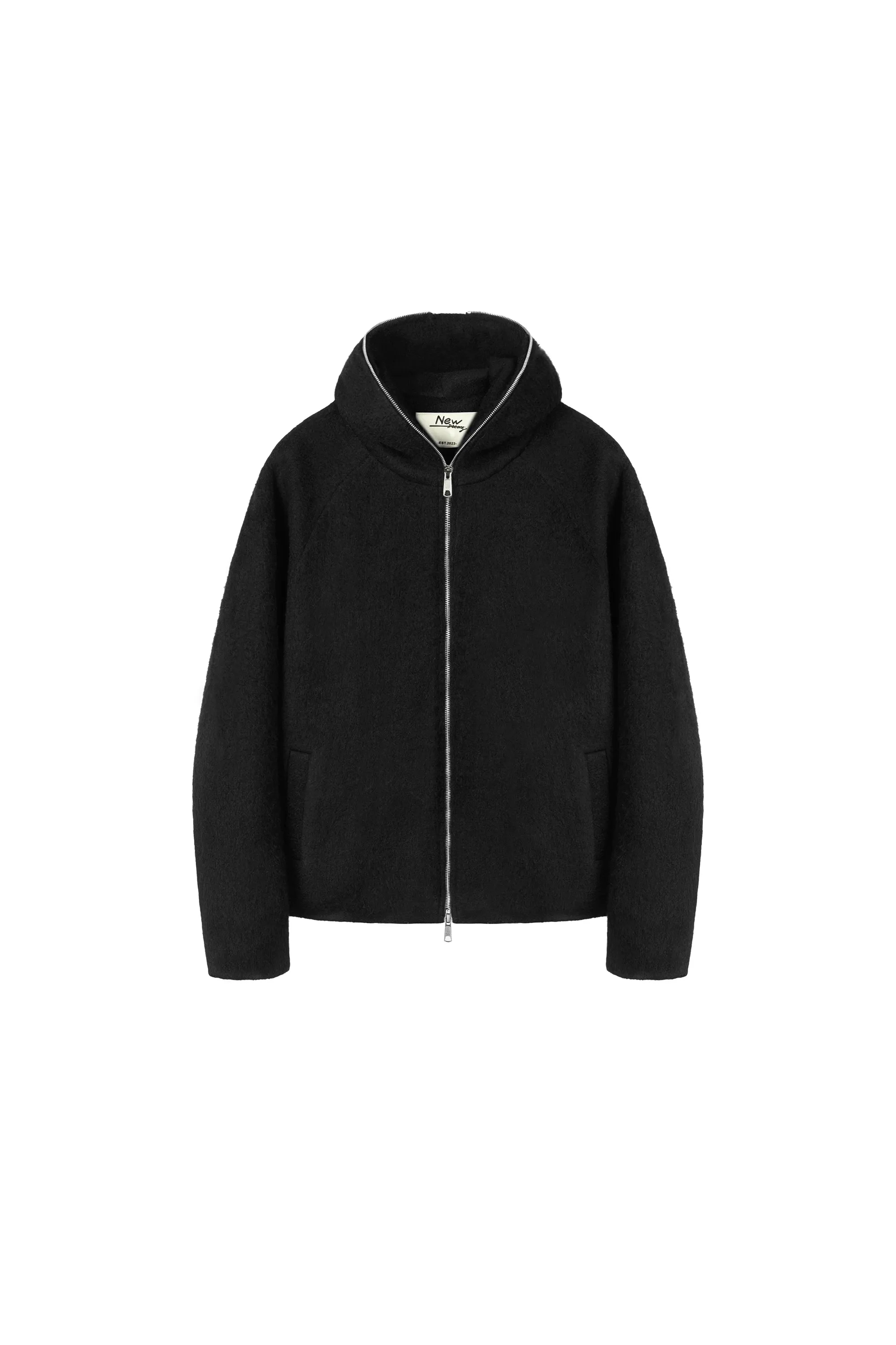 Fuzzy Hooded Jacket