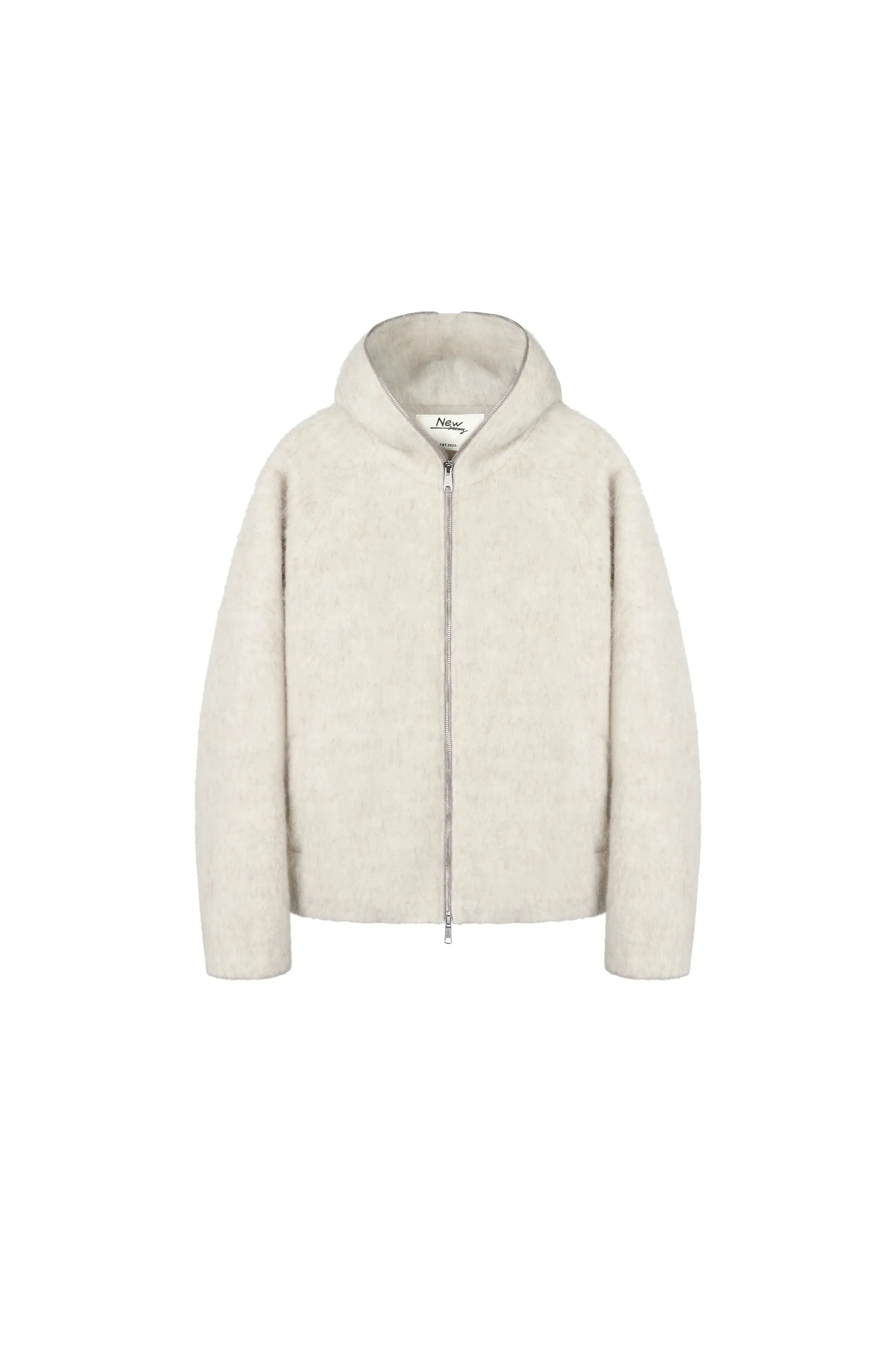 Fuzzy Hooded Jacket