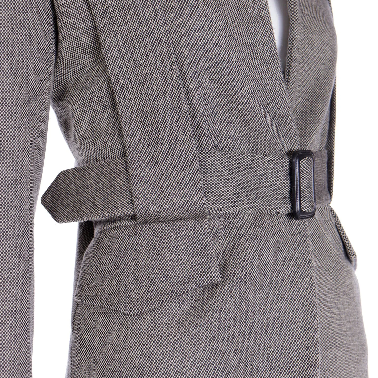 F/W 1994 Isaac Mizrahi Runway Jacket w Unique Pleating & Belt