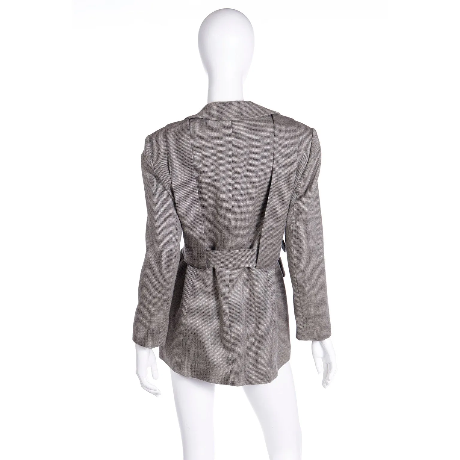 F/W 1994 Isaac Mizrahi Runway Jacket w Unique Pleating & Belt
