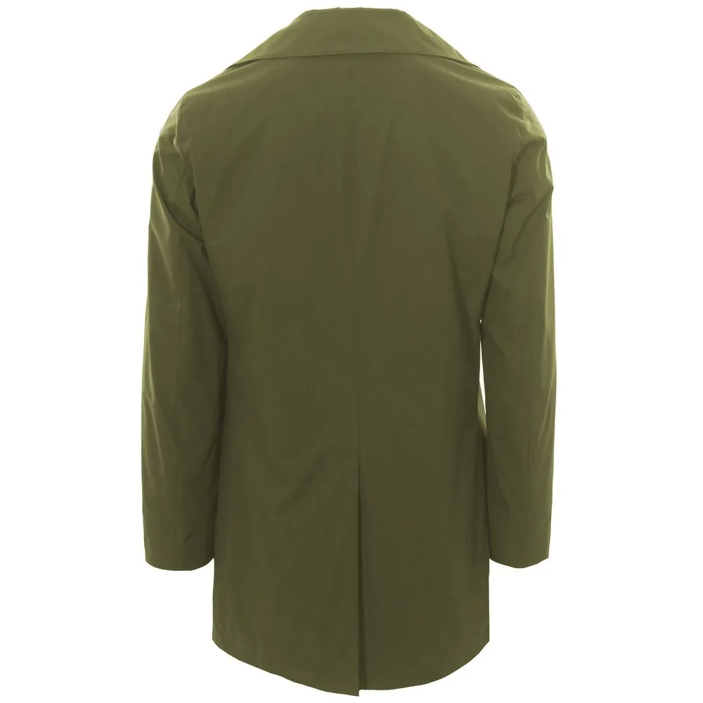 Green Recycled Polyester Men Jacket