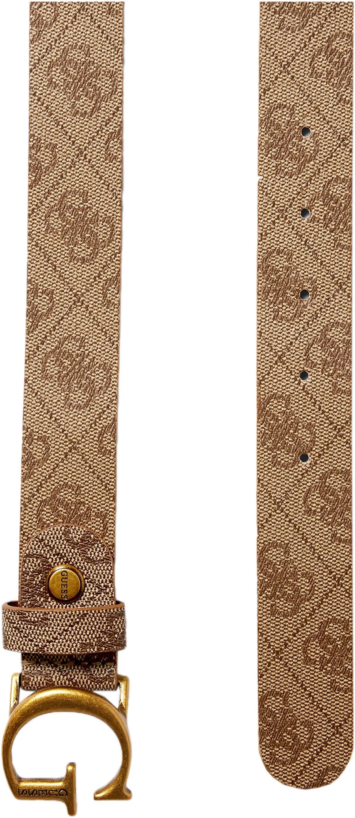 Guess Didi Adjustable Belt In 4G Lattee For Women