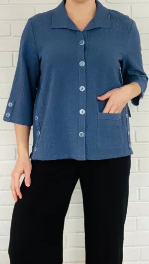 Habitat Crinkle Crepe Relaxed Camp Shirt - Multiple Colors