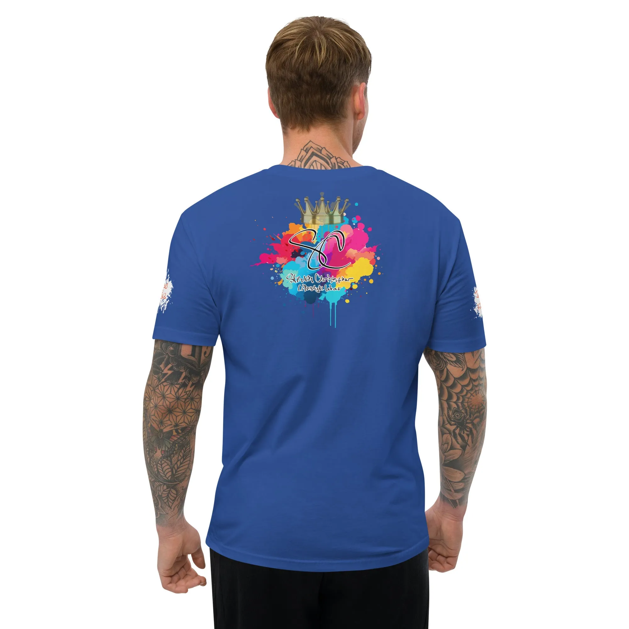 Heart Posture Splatter - Premium Fitted Men's Short Sleeve Tee