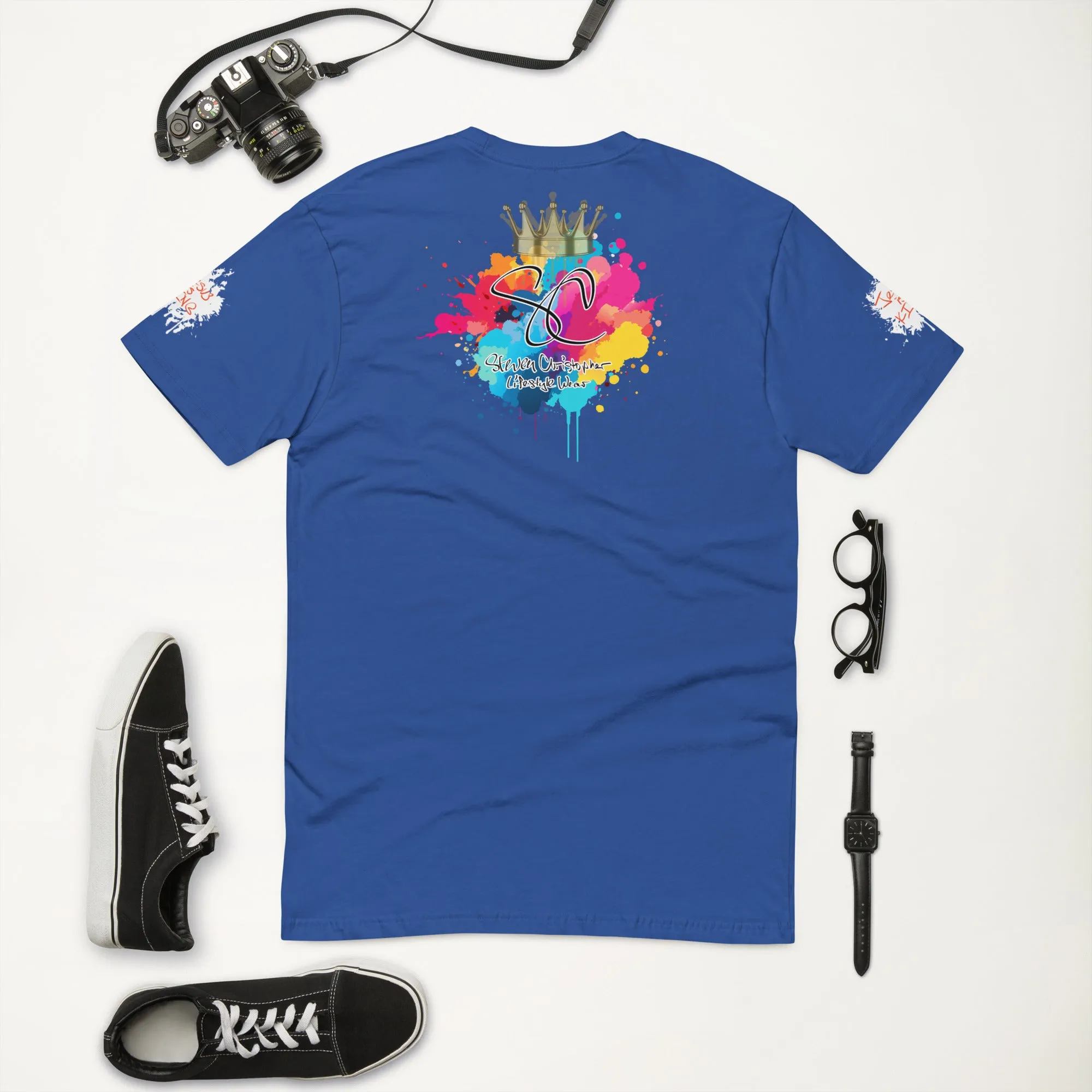 Heart Posture Splatter - Premium Fitted Men's Short Sleeve Tee
