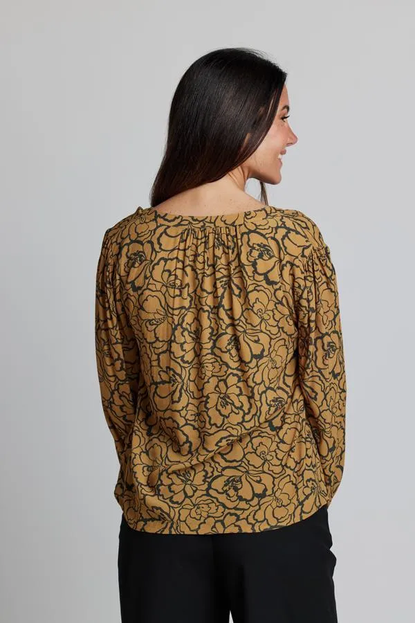 Hudson Blouse - Bronze Peony