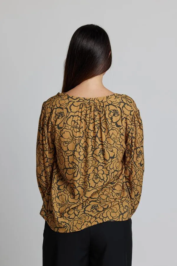 Hudson Blouse - Bronze Peony