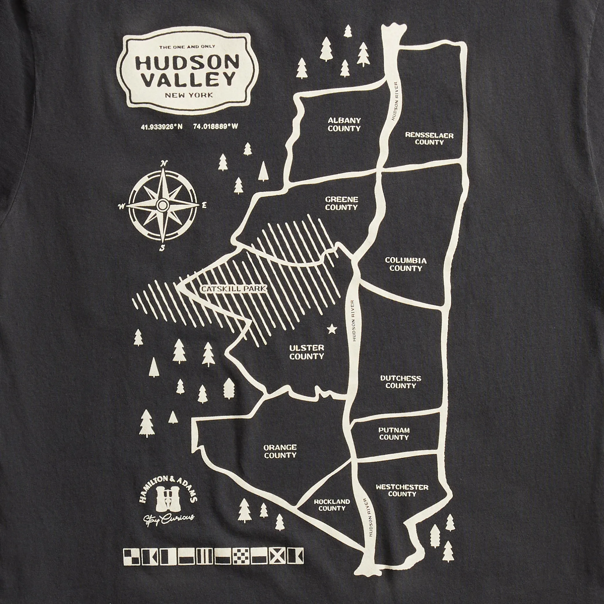 Hudson Valley Map Pocket T
