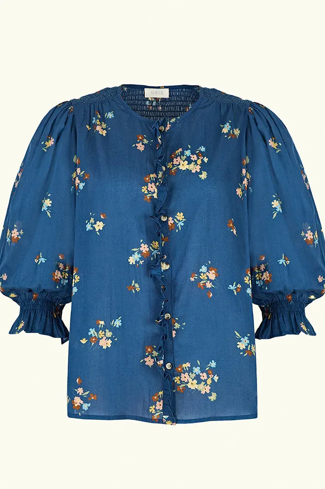 Iris Florence Primrose Navy Blouse