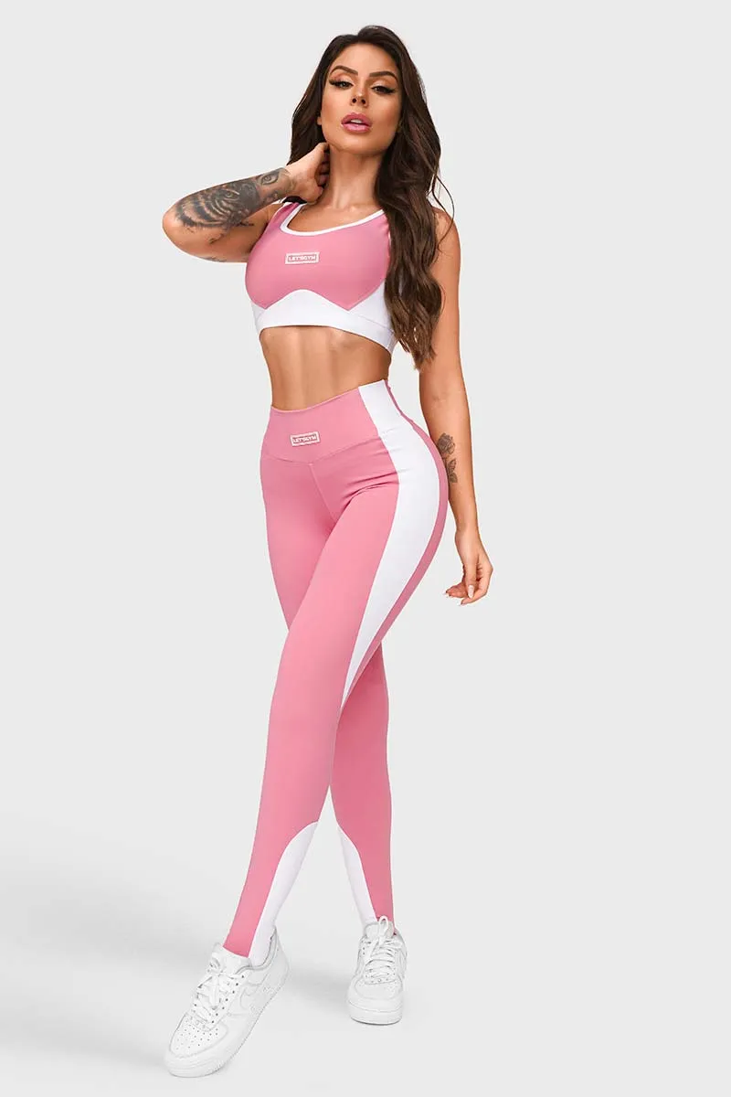Let's Gym Pink  Passion Legging