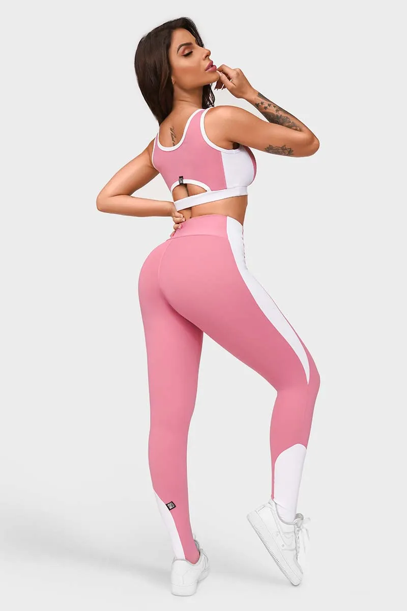 Let's Gym Pink  Passion Legging