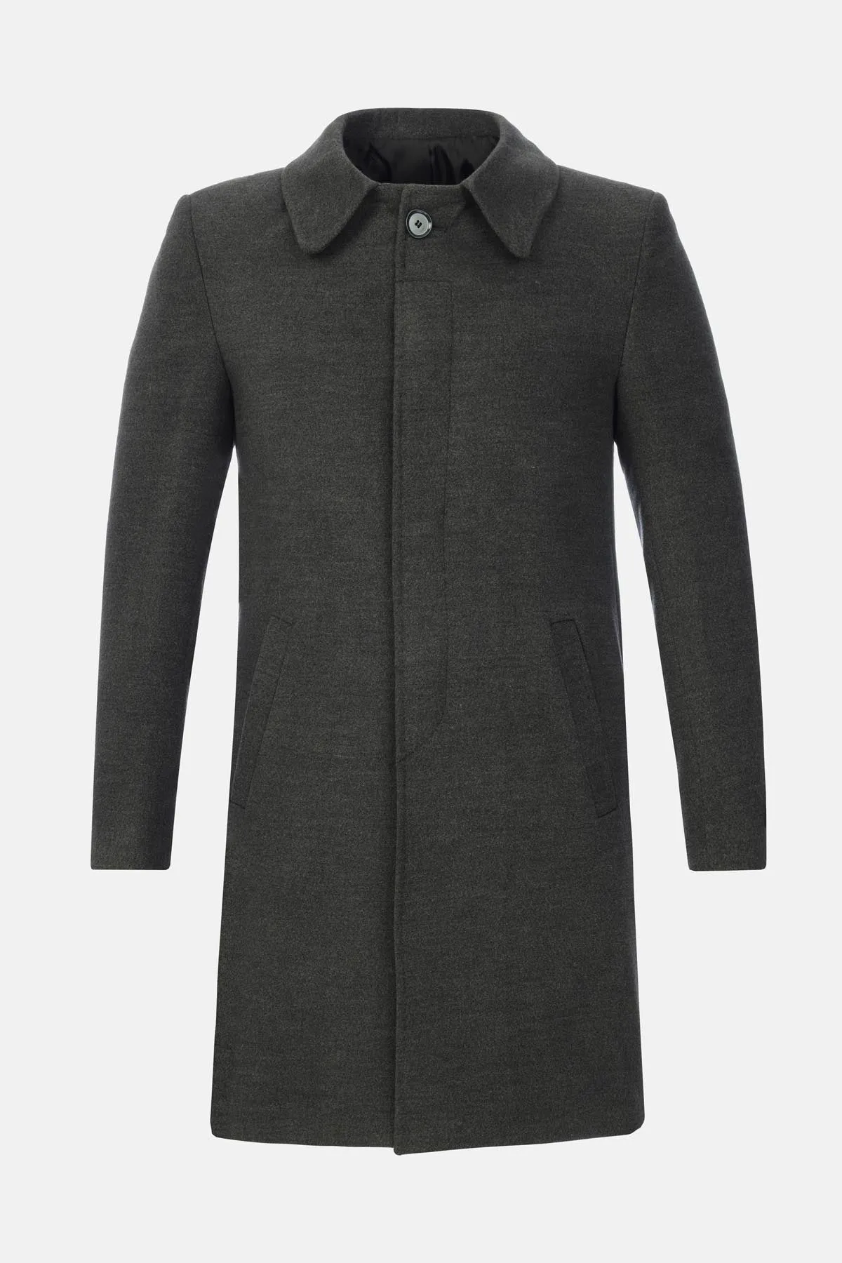 Mac Basic Long Dark Gray Coat