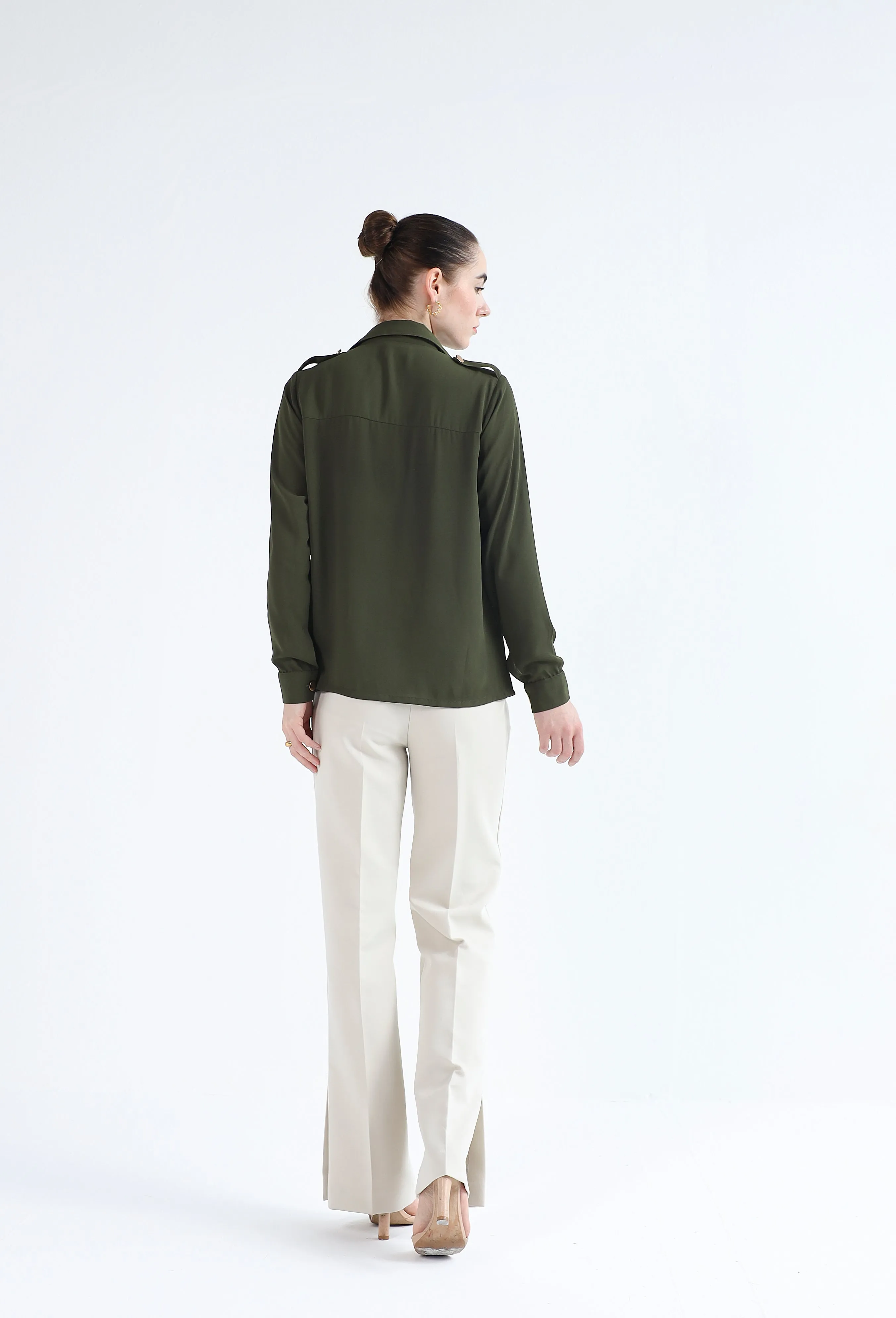 Metallic Buttoned Shirt