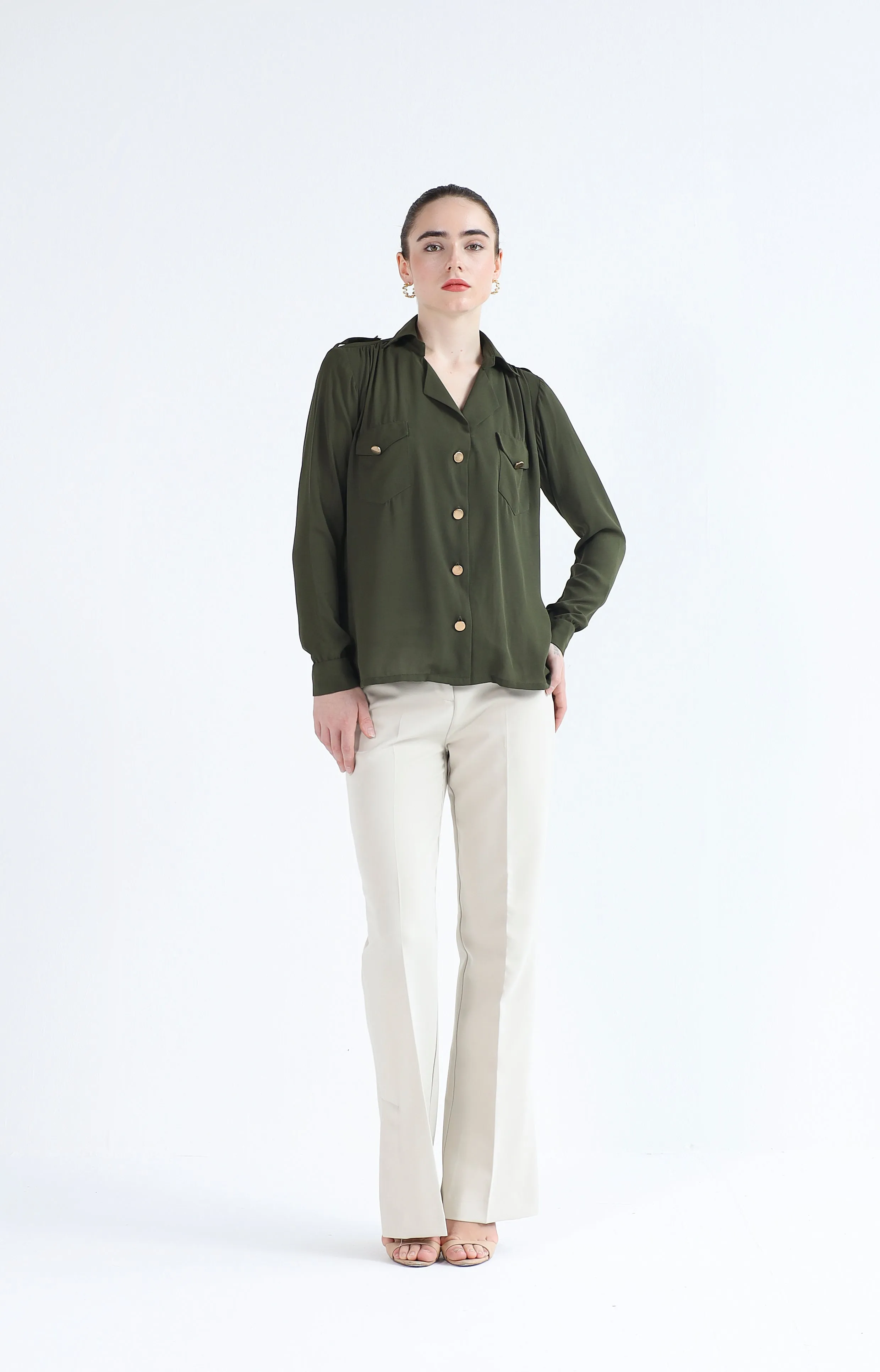 Metallic Buttoned Shirt