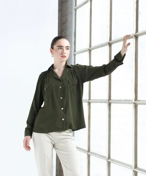 Metallic Buttoned Shirt