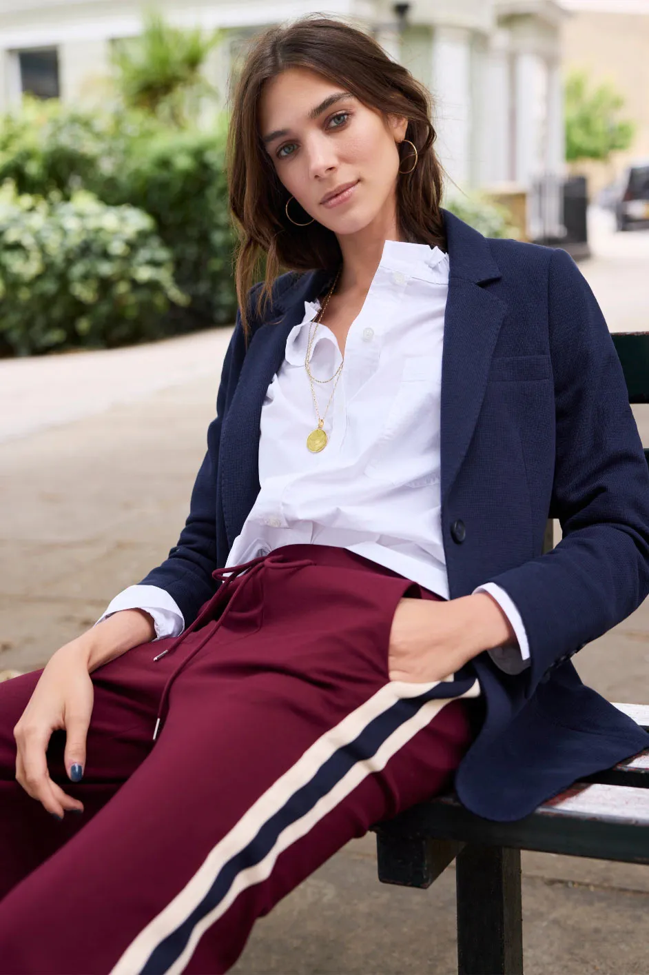 Odette Oversized Cotton Poplin Blouse - White