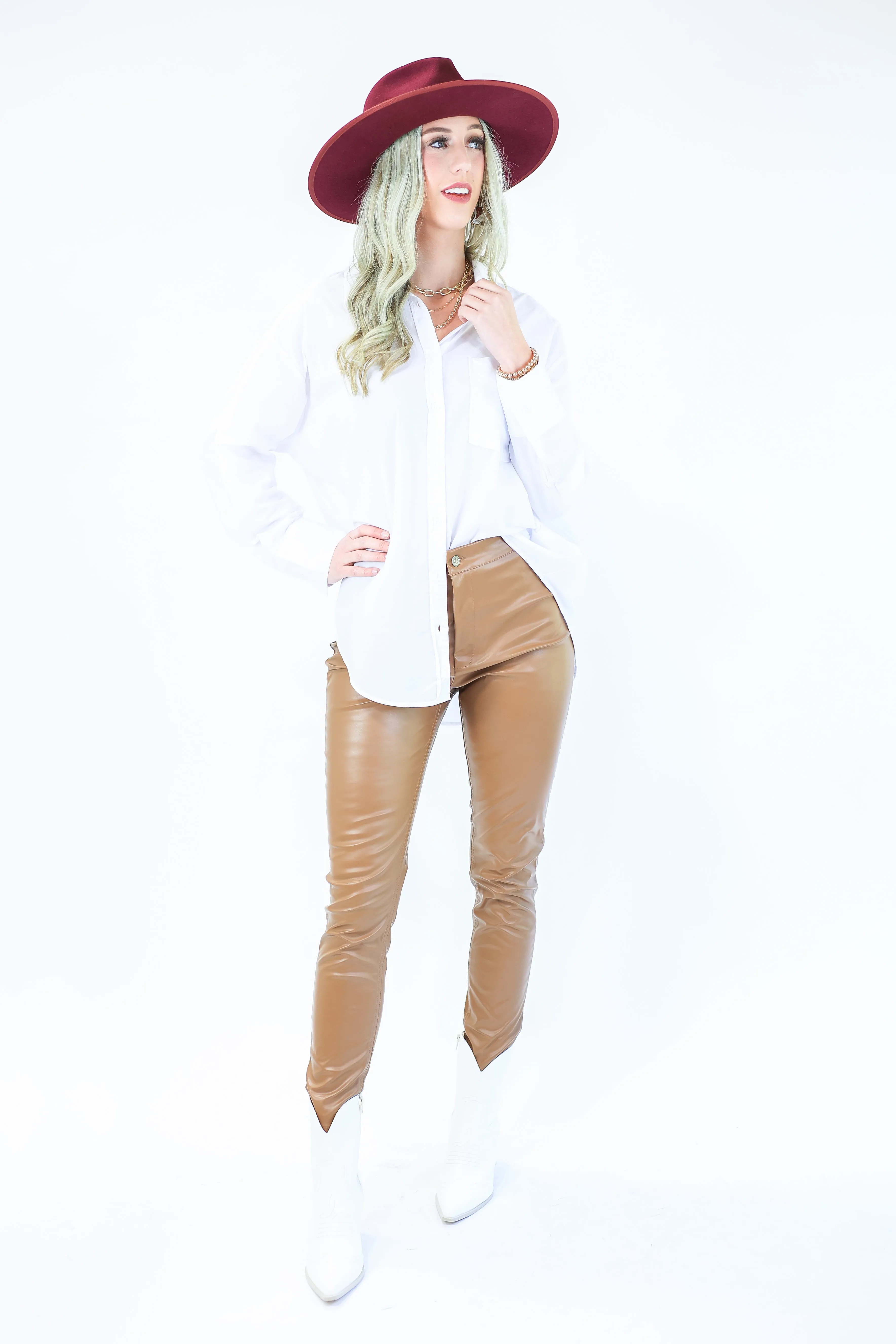 Peaceful Days Button Shirt In White