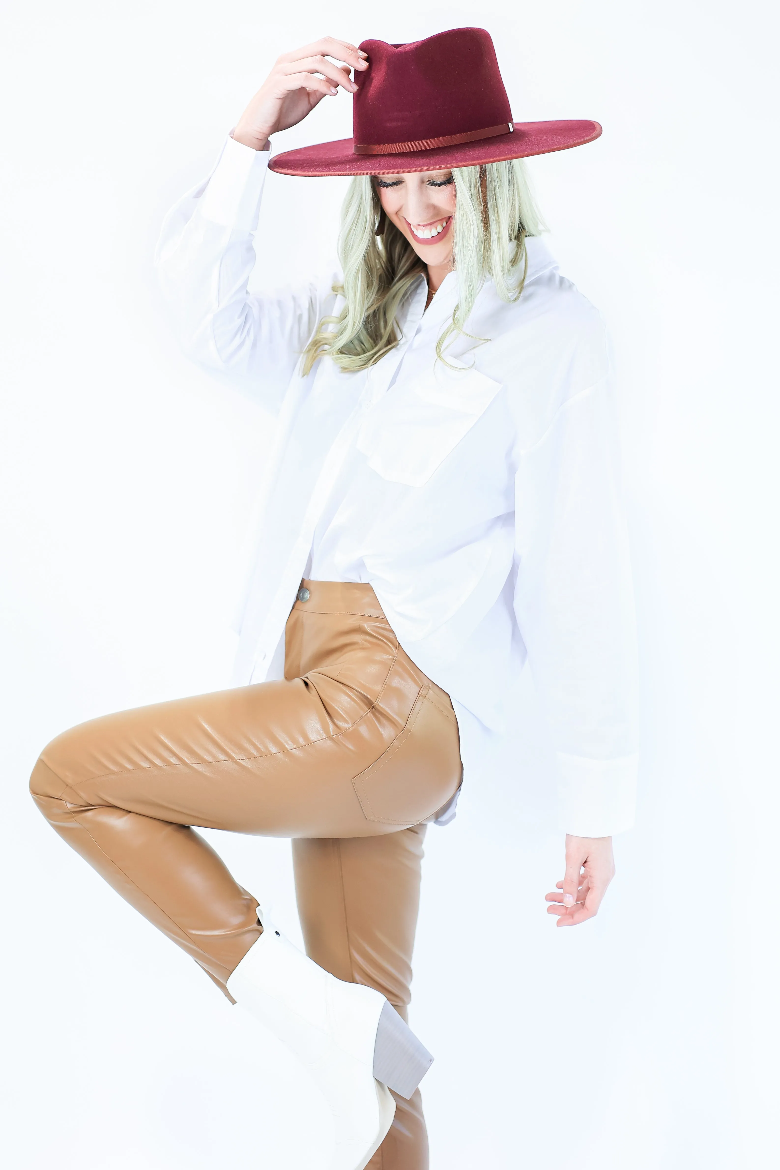 Peaceful Days Button Shirt In White