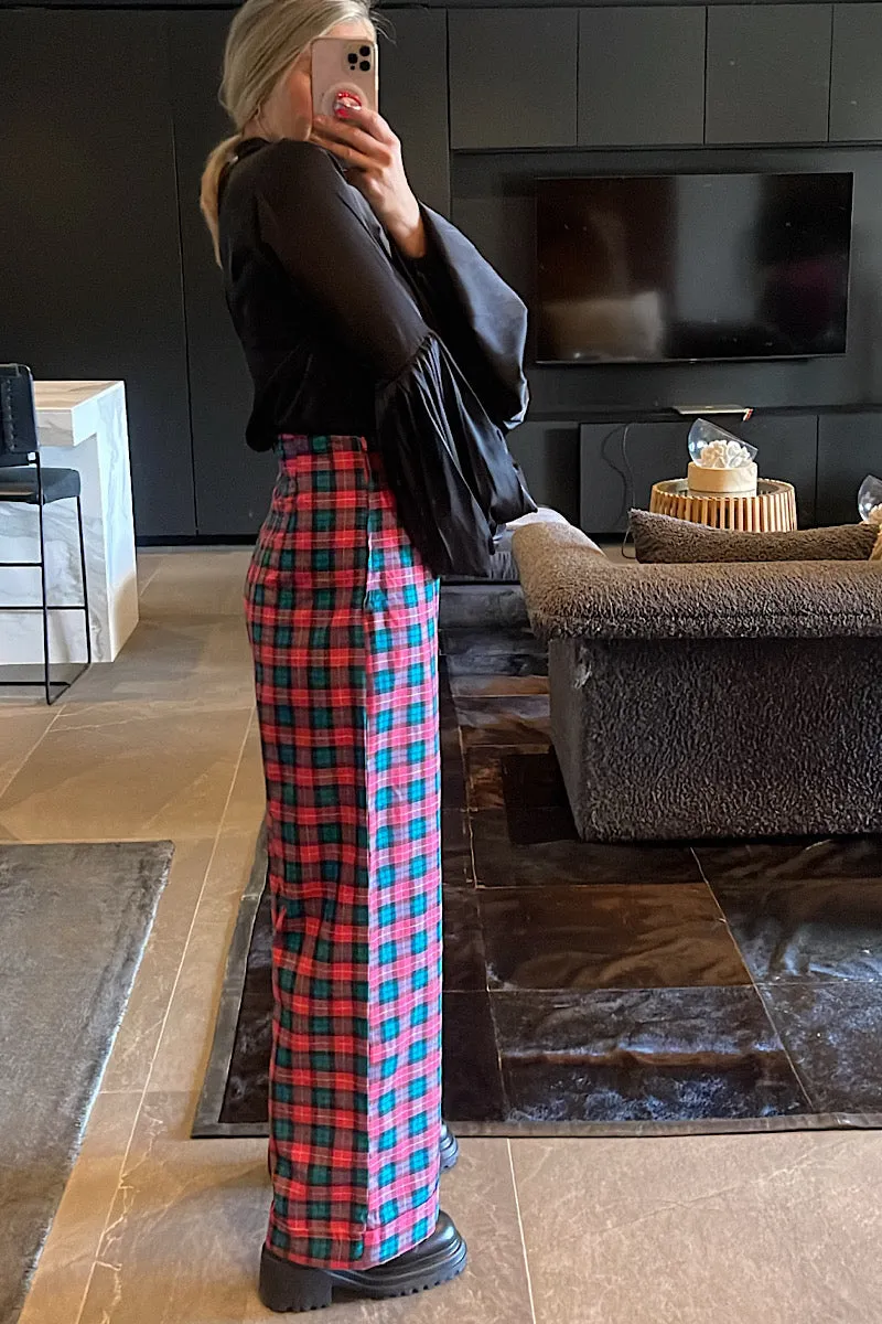 Pink Tartan Slacks