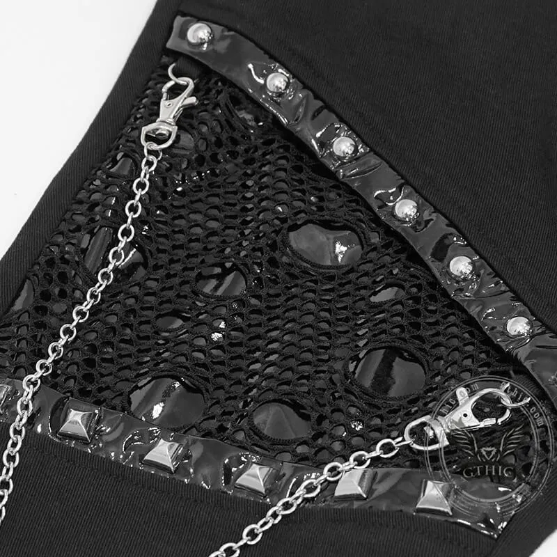 Punk Heavy Metal Chain Women’s Pants