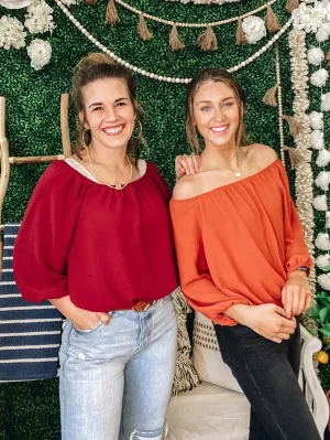 Quincy Off The Shoulder Long Sleeve Top